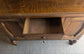 Vintage Oak Dresser / Brass Handles / 3 Drawers / 2 Cabinets
