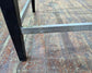 Check Pattern / Mirror Edge Poseur Table with Black Wooden Frame