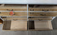 Chest of Drawers / Metal Frame / Light Wood Drawers and Half-Drawers