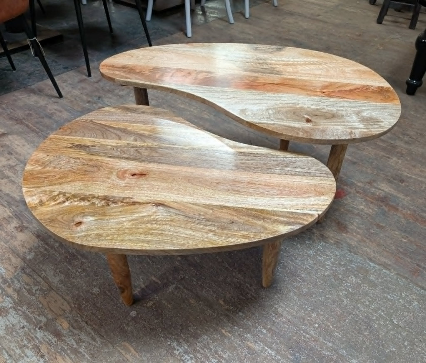Wooden nest of tables