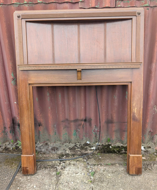 Large Wooden Fireplace Surround / Mantlepiece
