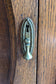 Vintage Oak Dresser / Brass Handles / 3 Drawers / 2 Cabinets
