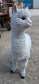 White Alpaca Resin Sculture for Outdoors