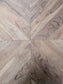 Oval Dining Table with Double-Cross Steel Base