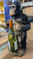 Resin Chimpanzee Wine Glass / Bottle Holder