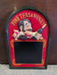 Restaurant Menu Chalk Board with Wood Carved Art - Multiple Designs
