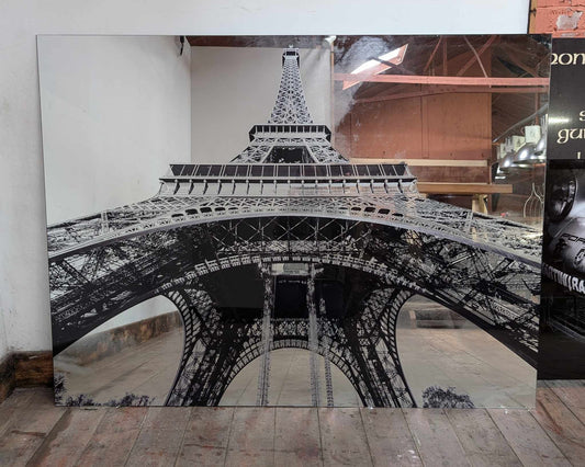 Large Eiffel Tower Mirror Glass Wall Hanging
