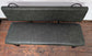 Metal Healy Bench with Forest Green Leather Upholstery