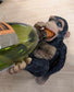 Resin Chimpanzee Novelty Wine Bottle Holder