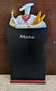 Restaurant Menu Chalk Board with Wood Carved Art - Multiple Designs