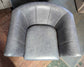Slate coloured tub armchair