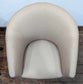 Pair of Beige Polyester Tub Chairs - Reupholstered