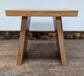 Cantilever Rustic Oak Wood Stool