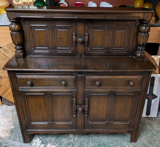Dark Wood Vintage Sideboard / Dresser