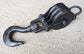 Vintage Cast Iron 20" Pulley Block and Hook / Triple Sheave / Industrial