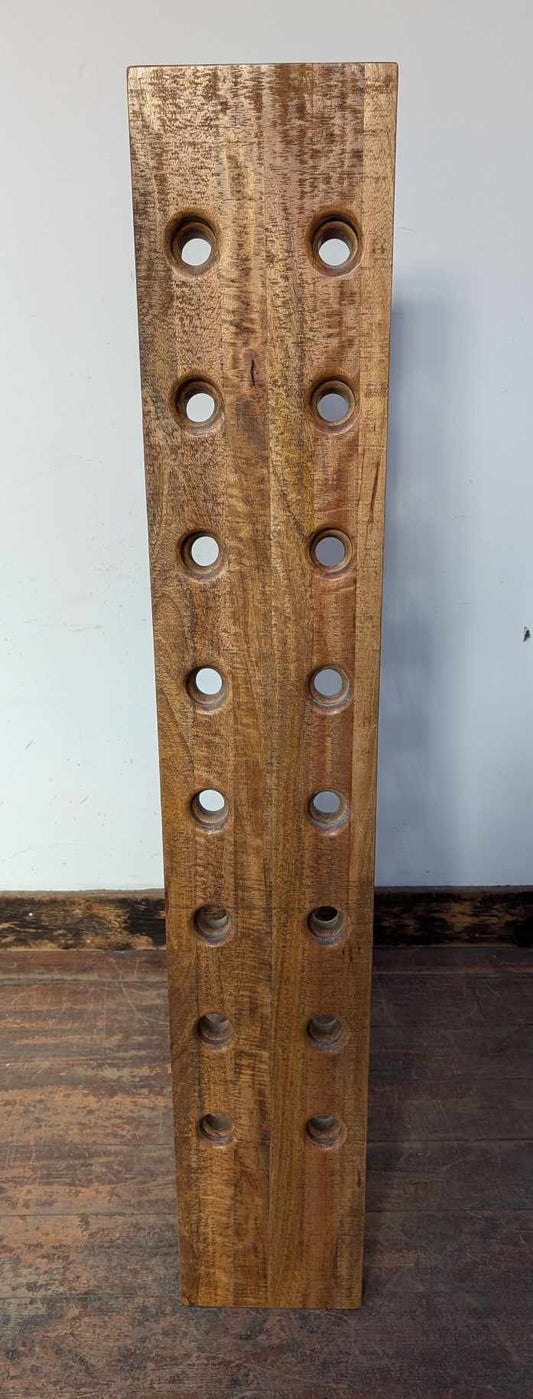 Folding Oak Wine Rack with 16 Bottle Capacity