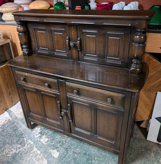 Dark Wood Vintage Sideboard / Dresser