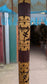 Handmade Bali Sun Parasol - Sky Blue and Gold (Base not included)