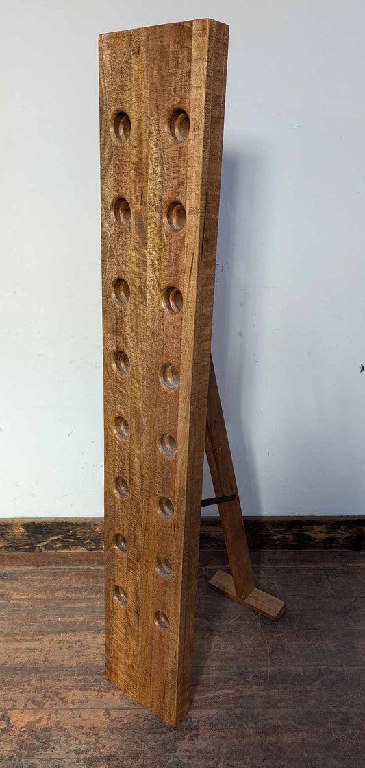 Folding Oak Wine Rack with 16 Bottle Capacity