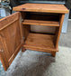 Small Wooden Bedside Table / Cabinet with Metal Handle
