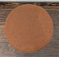 Pair of Orange Fleece Topped Bar Stools with Wooden Frames