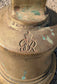 Large Brass Royal Navy Ship's Bell from WW2, with Royal Cypher