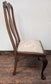 Set of Four Cream Upholstered High Back Dining Chairs