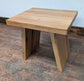 Cantilever Rustic Oak Wood Stool