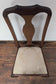 Set of Four Cream Upholstered High Back Dining Chairs