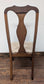 Set of Four Cream Upholstered High Back Dining Chairs