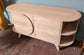 Scandi Style Light Wood Cabinet with Side Shelves