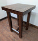 Large Solid Wood Square Poseur Table with Thick Top and Legs