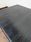 Square Blue-Black Coffee Table with Steel Frame