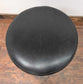 Pair of Blue and Black Vegan Leather Topped Bar Stools with Wooden Frames