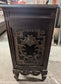Small Ornate Dark Wood Cabinet / Vintage