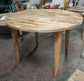 Vintage style round dining table