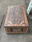 Hand Painted Indian Style Coffee Table Storage Chest Floral Decorative Trunk