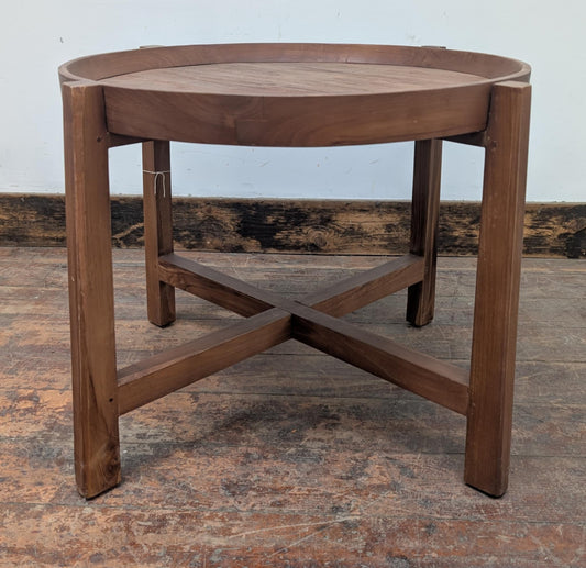 Round Wood Lipped Coffee Table