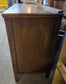 Vintage Style Engraved Wooden Storage Unit with Double Cabinet and Drawers