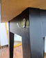 Check Pattern / Mirror Edge Poseur Table with Black Wooden Frame