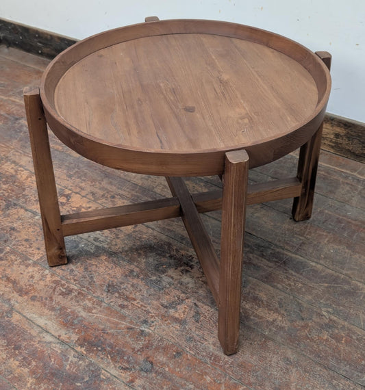 Round Wood Lipped Coffee Table