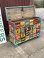 Share Hand Painted Sideboard Storage Trunk Chest Retro Bar Coffee Drinks Decorative