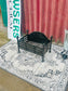 Handmade Black Metal Fire Basket Wrought Iron Open Fireplace Grate Hearth