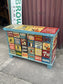 Share Hand Painted Sideboard Storage Trunk Chest Retro Bar Coffee Drinks Decorative