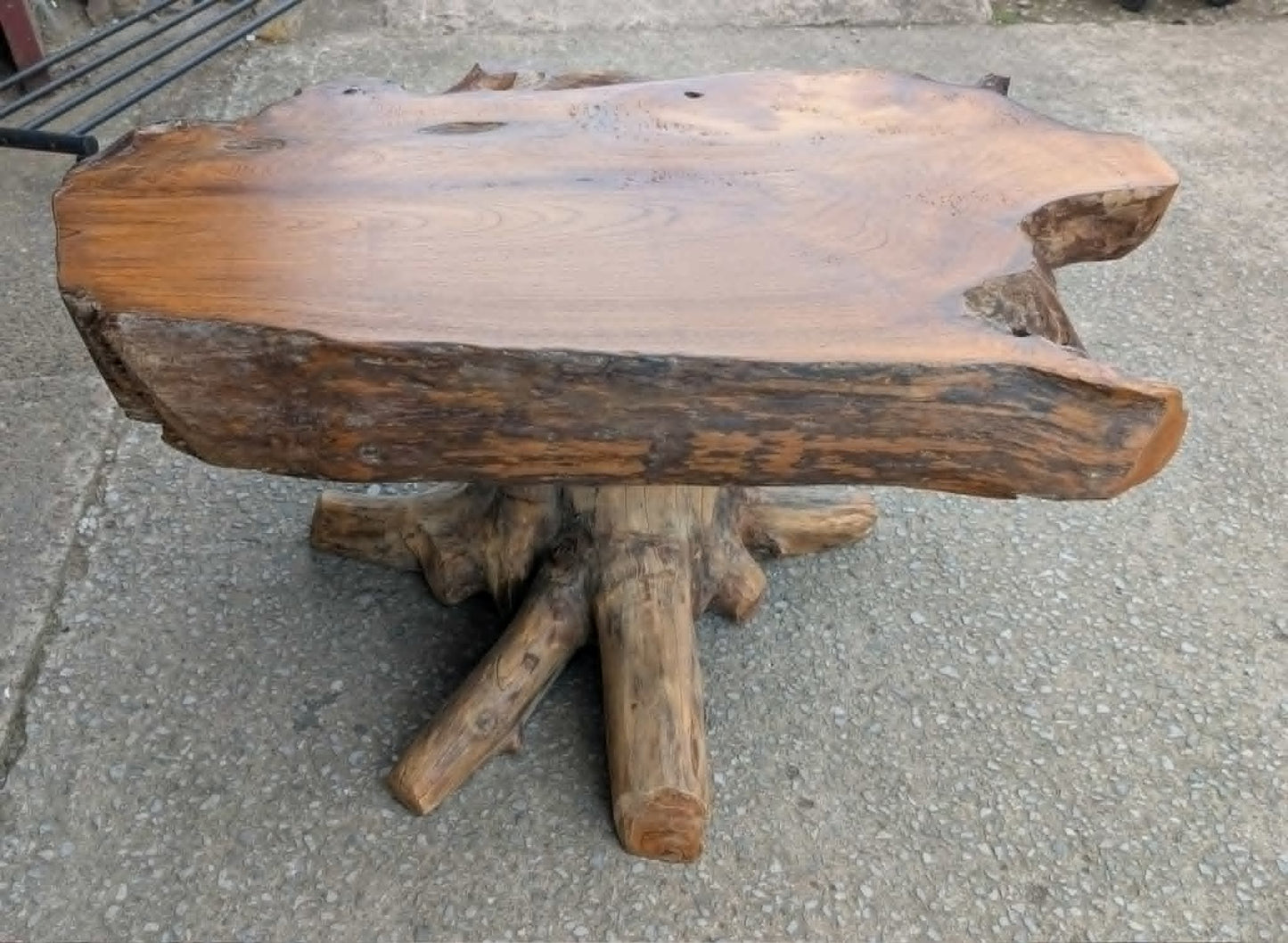 Small Root Wood Coffee Table / Live Edge (B)