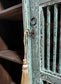 Blue Shabby Chic Tall Cabinet / Barred Doors