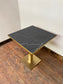 NEW square table base in champagne gold