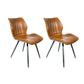2 Alpha Tan Dining Chairs