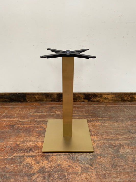 NEW square table base in champagne gold