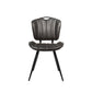 Healey Grey Vegan Leather Dining Chairs
